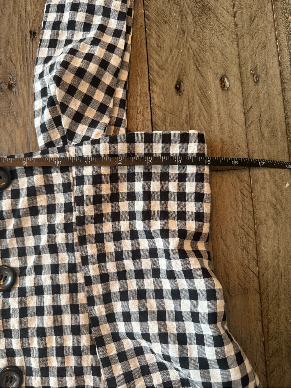 BNWT Papillon B&W Gingham Dress, size medium. - Picture 10 of 13
